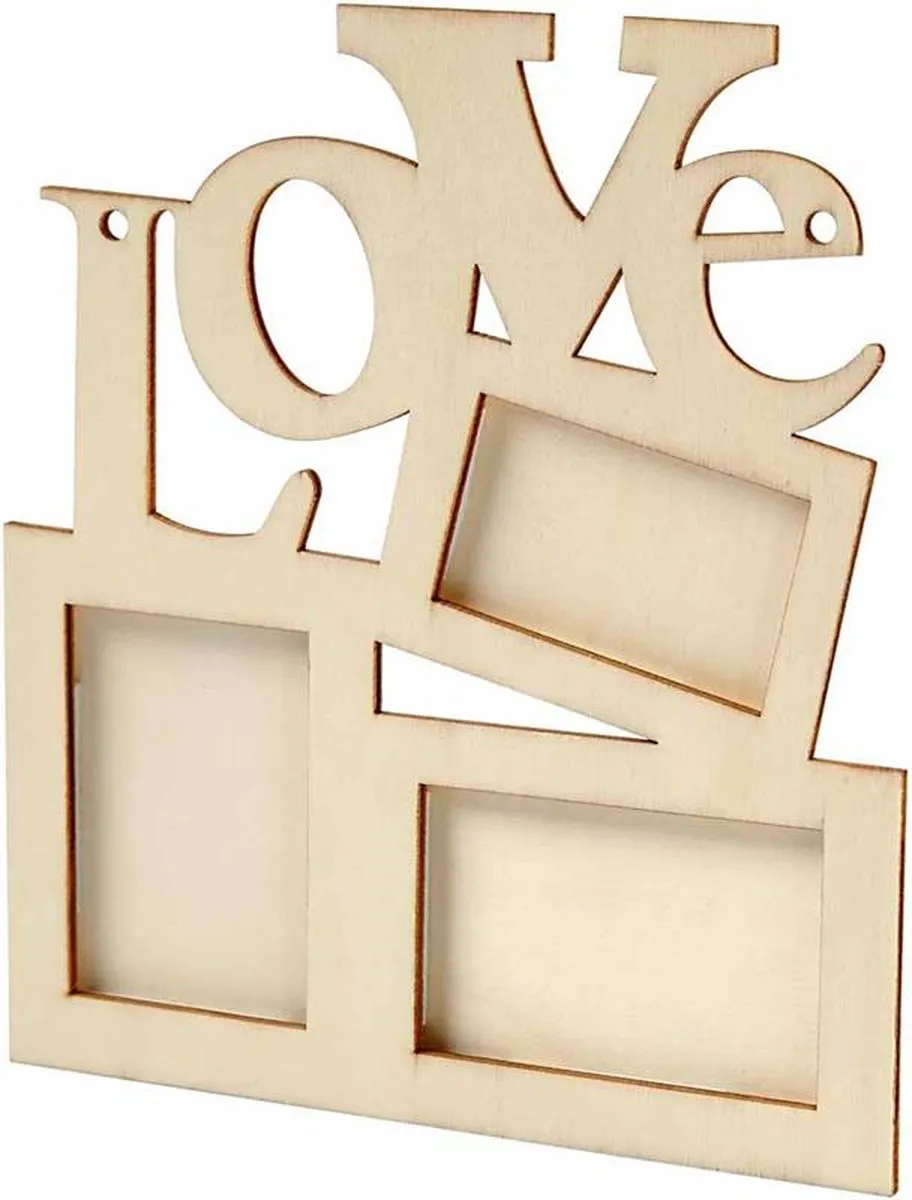 Creativ Company Lijst Triplex 19,7x16cm - 10 Stuks - Lichtbruin