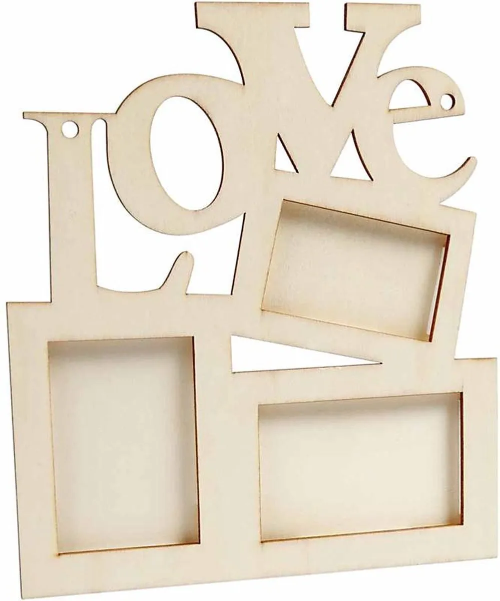 Creativ Company Lijst Triplex 19,7x16cm - 10 Stuks - Lichtbruin