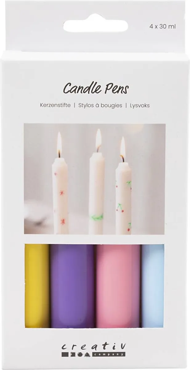 Creativ Company Kaarsenstiften Kerstkleuren