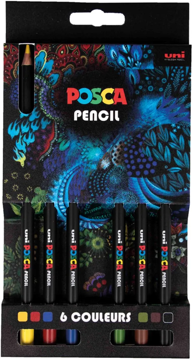 Posca Uni Pencil Set PC-1MR - 12 Stuks - Multicolor