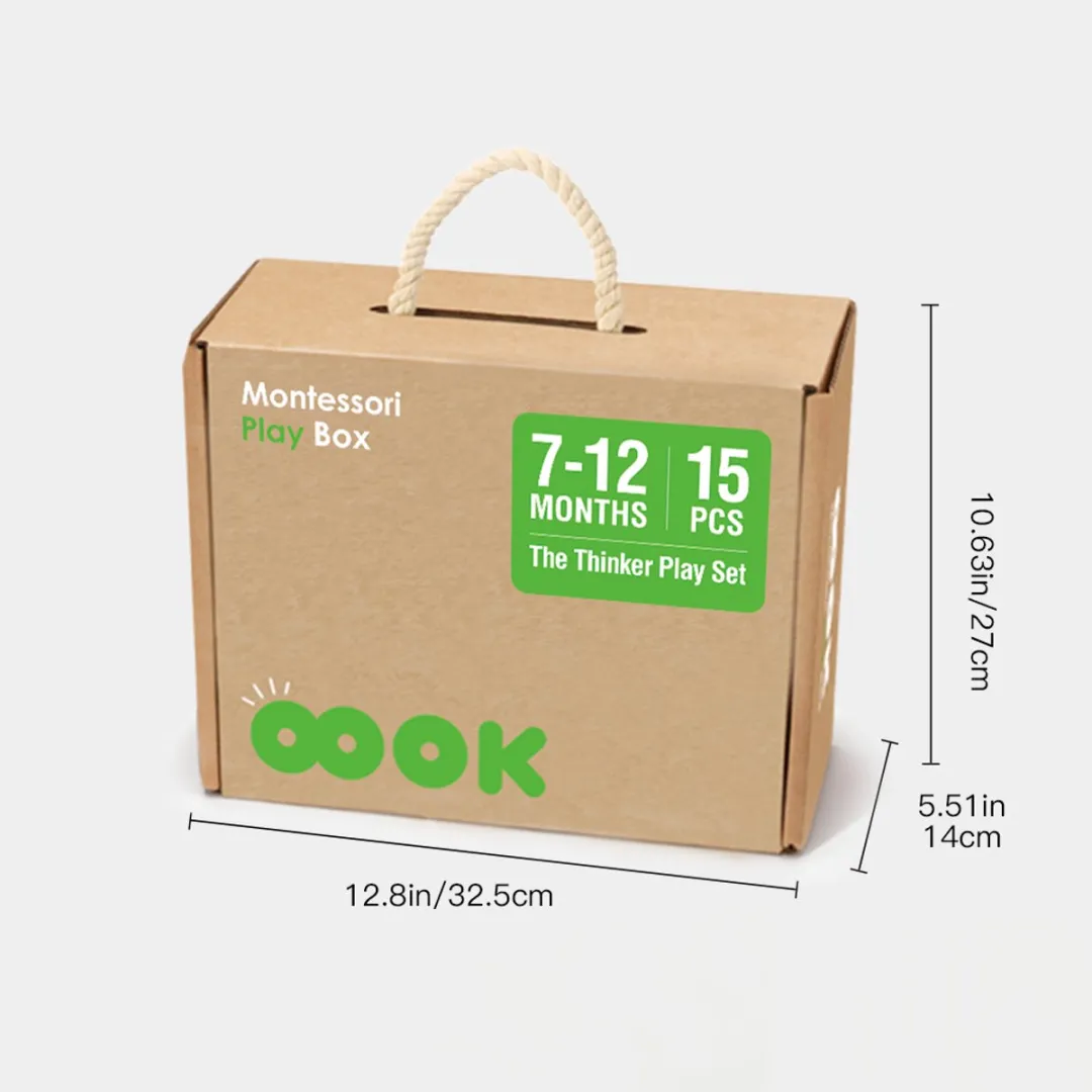 Tooky Toy Educatieve Speelgoedbox 7-12 Maanden - 15-delig Montessori Set