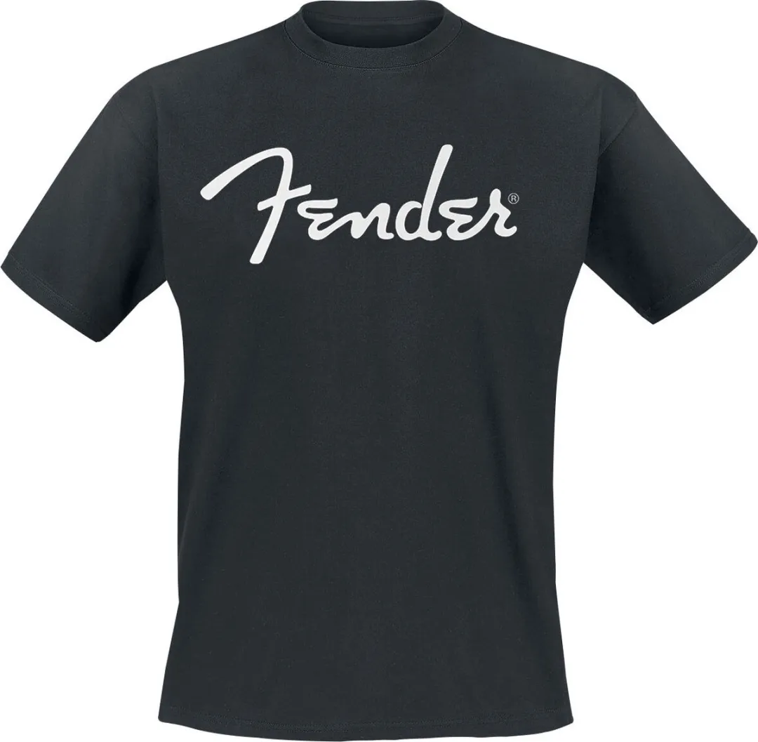 Fender Classic Logo Heren T-shirt - Zwart L