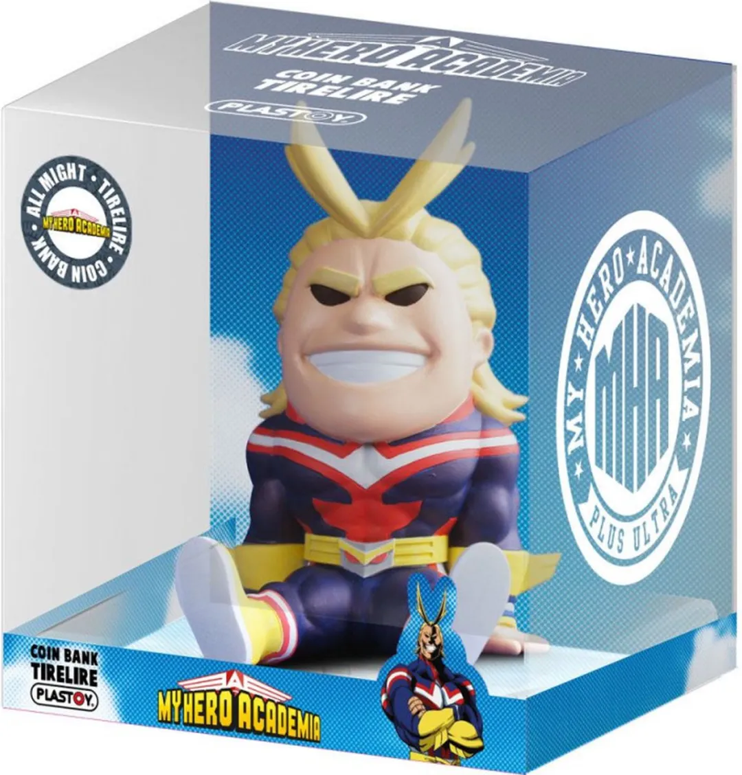 Plastoy My Hero Academia All Might Spaarpot - Blauw/Geel/Rood