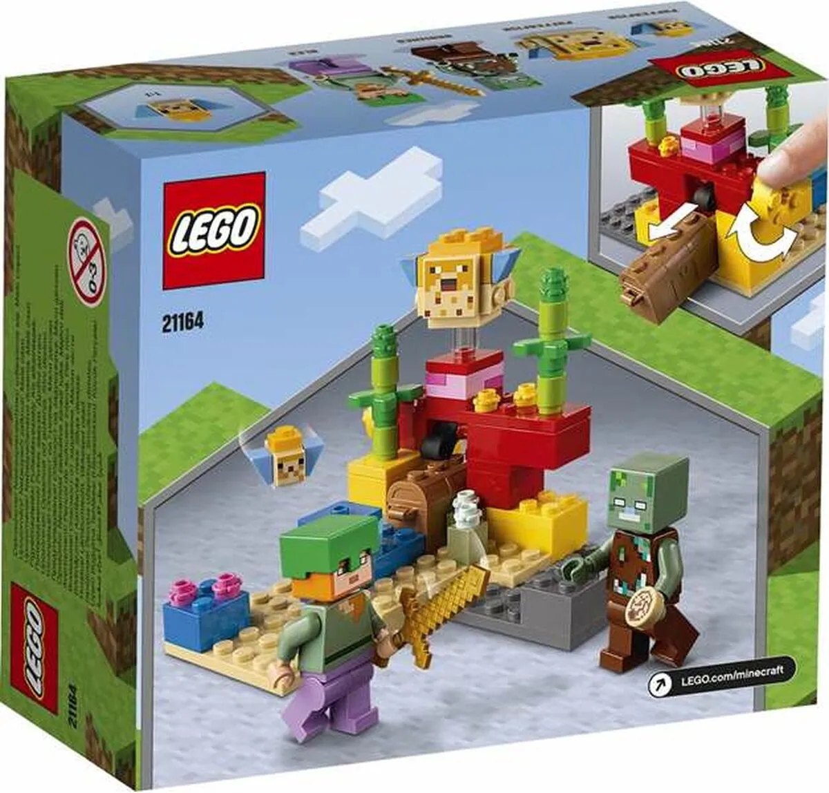 LEGO Minecraft Het Koraalrif 21164 - 564 Stukken