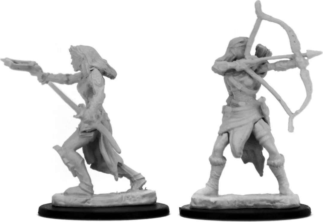 Wizkids D&D Ongeverfde Minis Elf Vrouwelijke Ranger