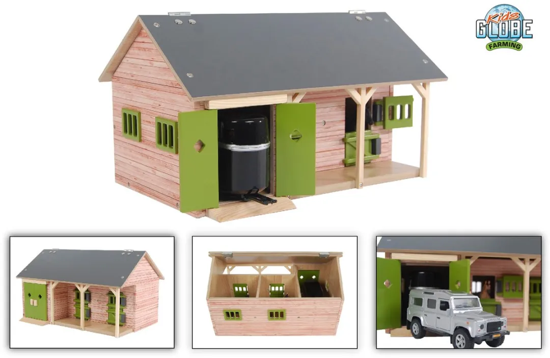 Kids Globe Paardenstal 1:32