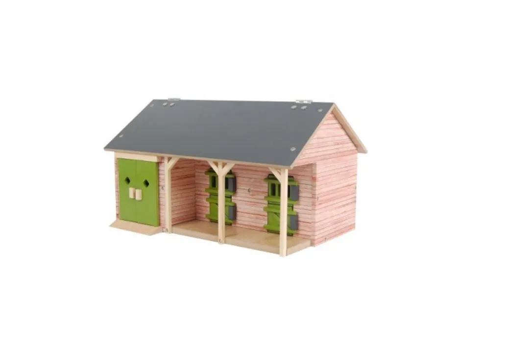 Kids Globe Paardenstal 1:32 - Meerkleurig