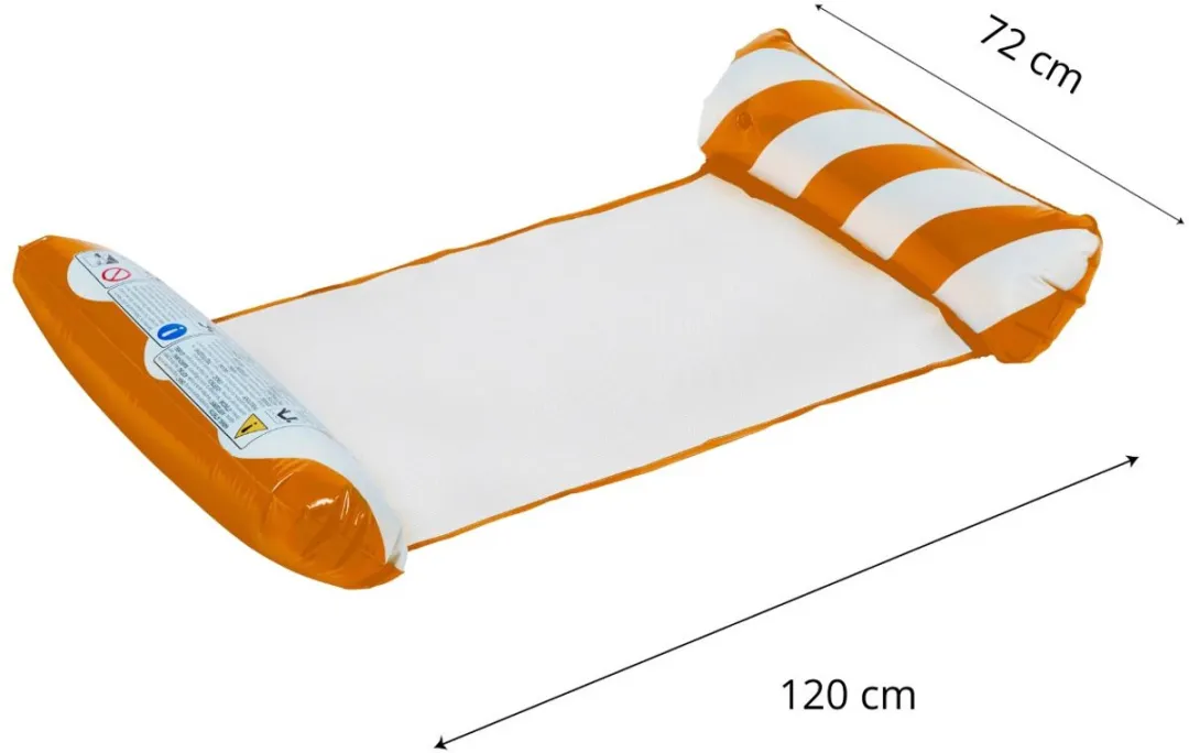 Eddy Toys Luchtbed Zwembad Oranje - 80 kg