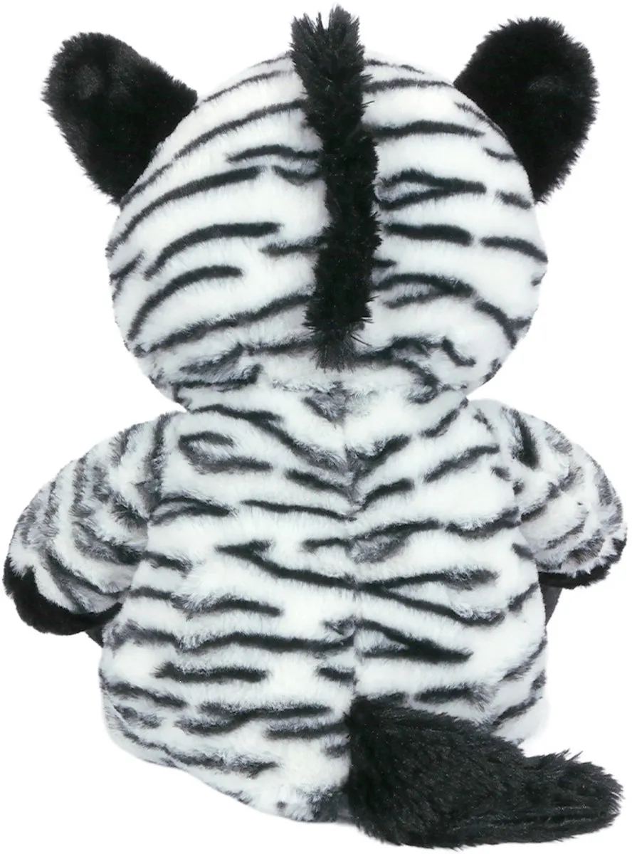 PIA Soft Toys Pluche Zebra Knuffel - 60 cm - Zwart/Wit/Grijs