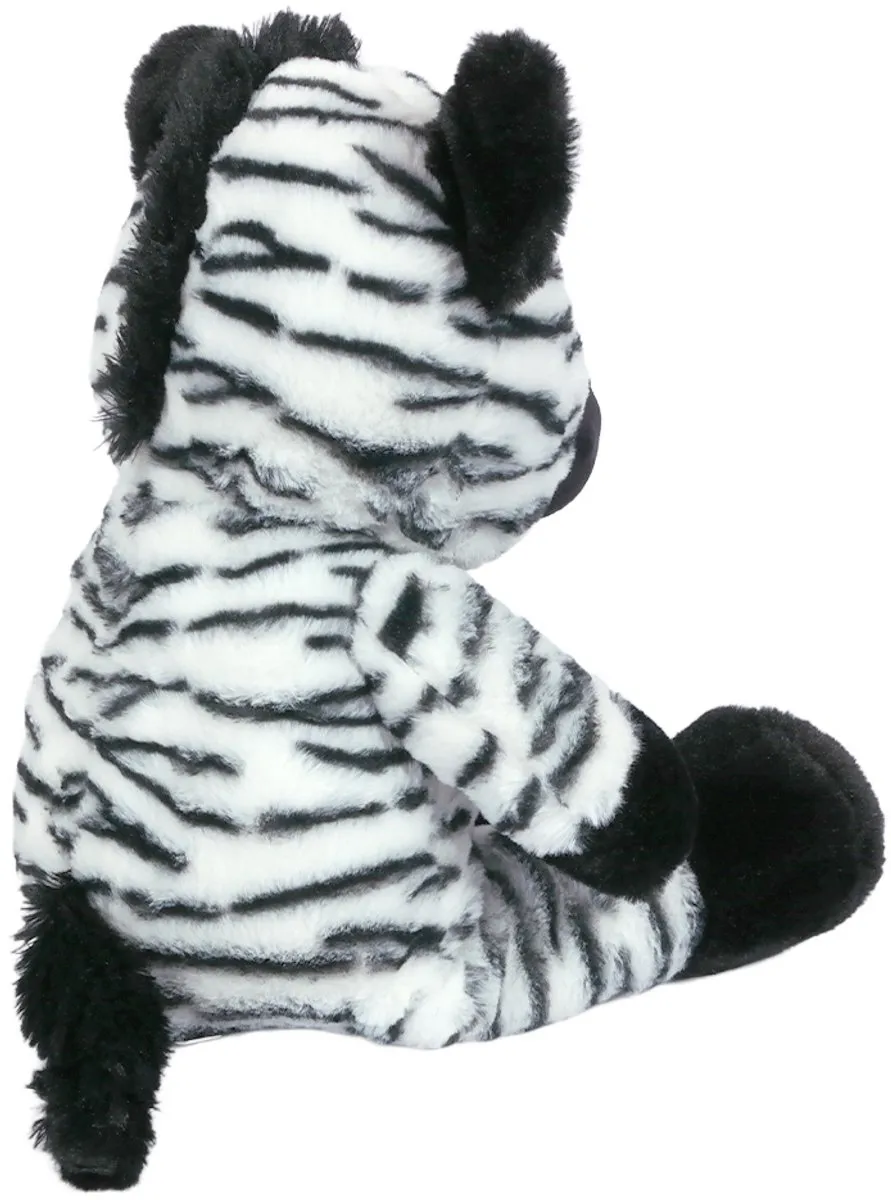 PIA Soft Toys Pluche Zebra Knuffel - 60 cm - Zwart/Wit/Grijs