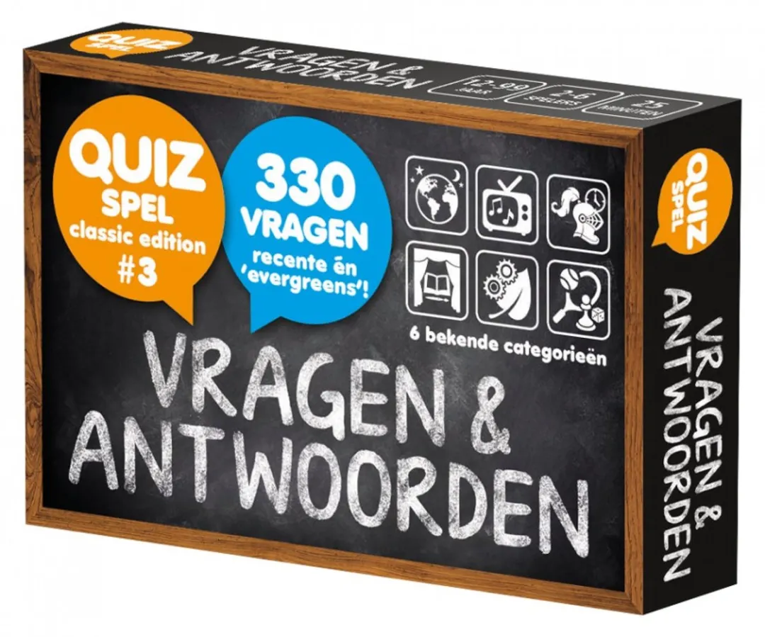 Vragen & Antwoorden #3 Trivia Quiz - 330 Vragen