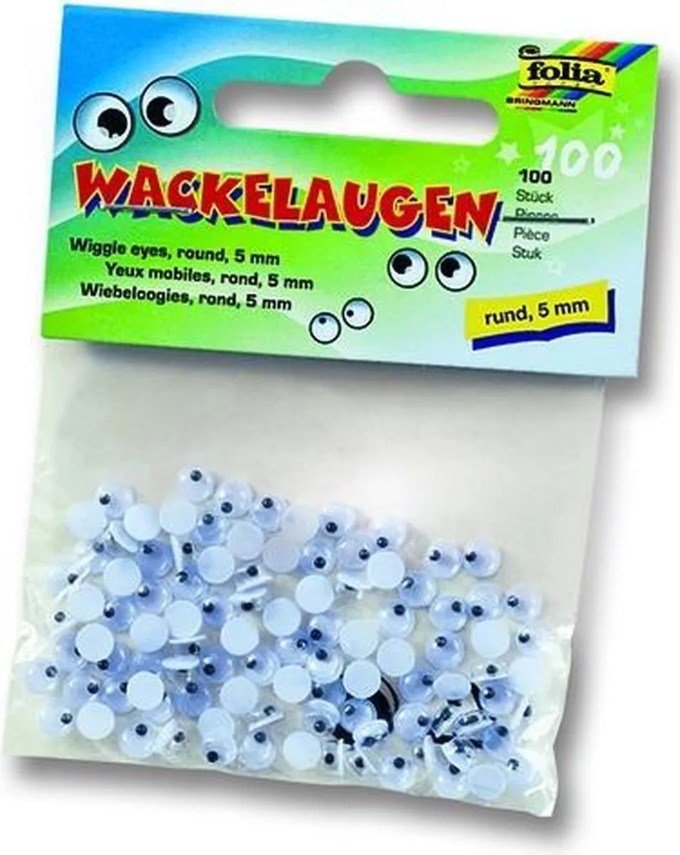 Folia Plakogen met bewegende pupillen 100 Stuks