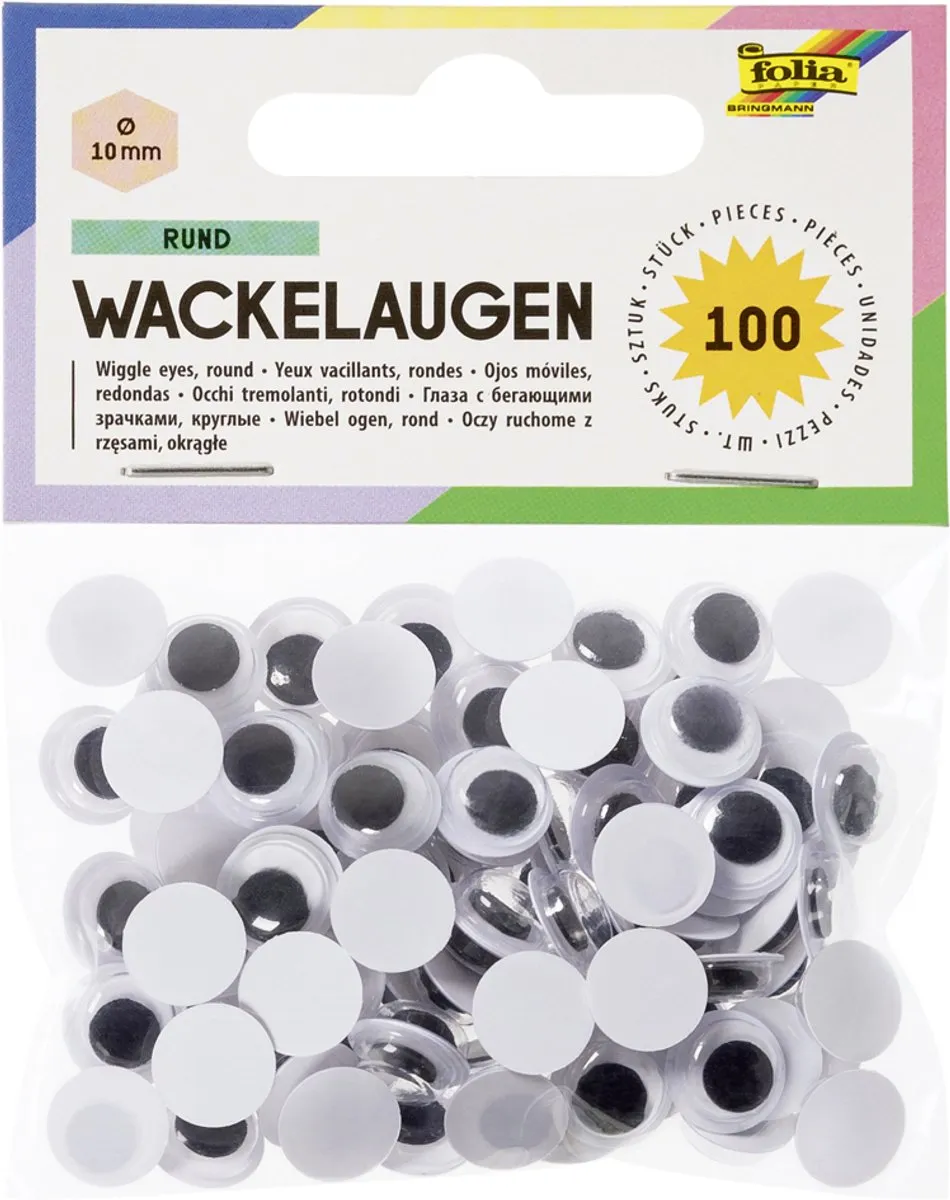 Folia Plakogen met bewegende pupillen 100 Stuks