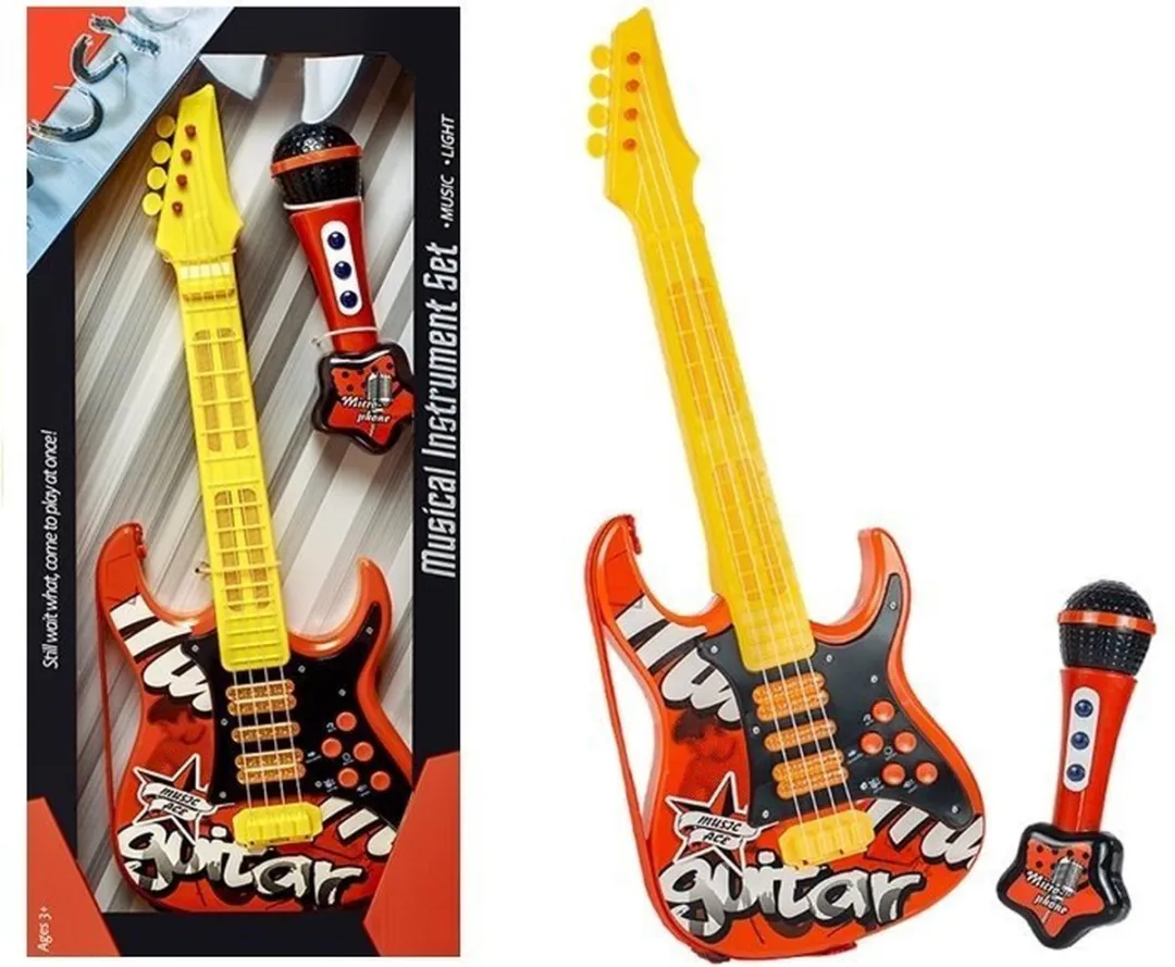 Lean Toys Elektrische Gitaar met Microfoon