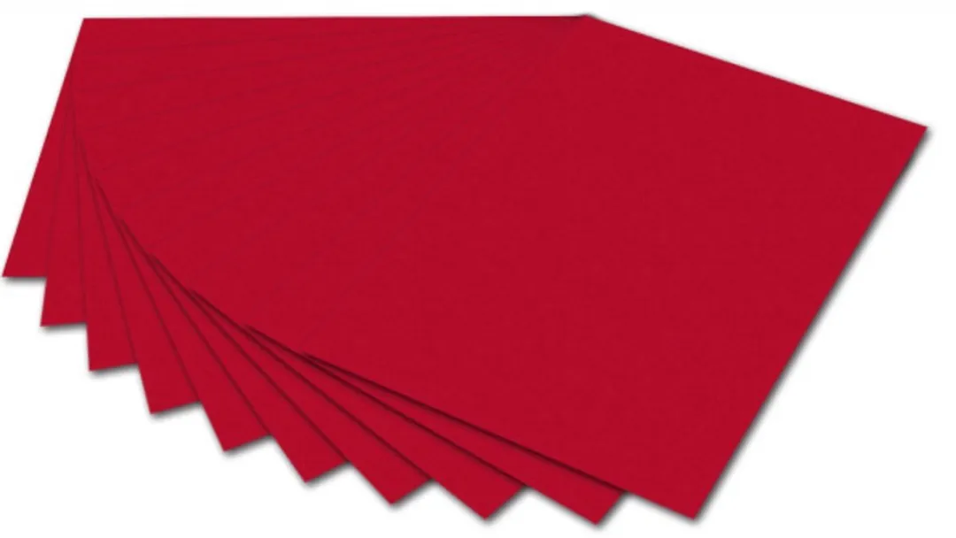 Folia Fotokarton Rood A4