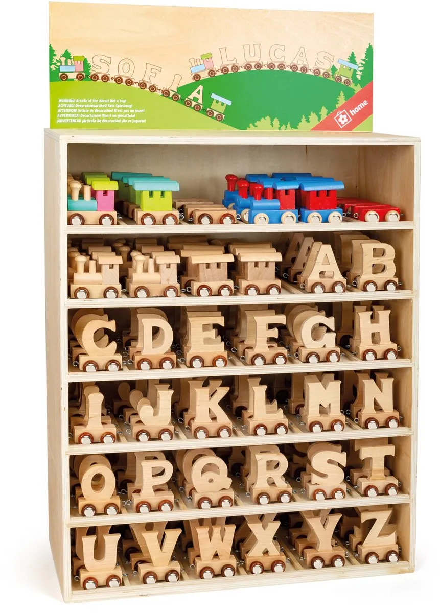 Small Foot Letter Trein Display Gevuld