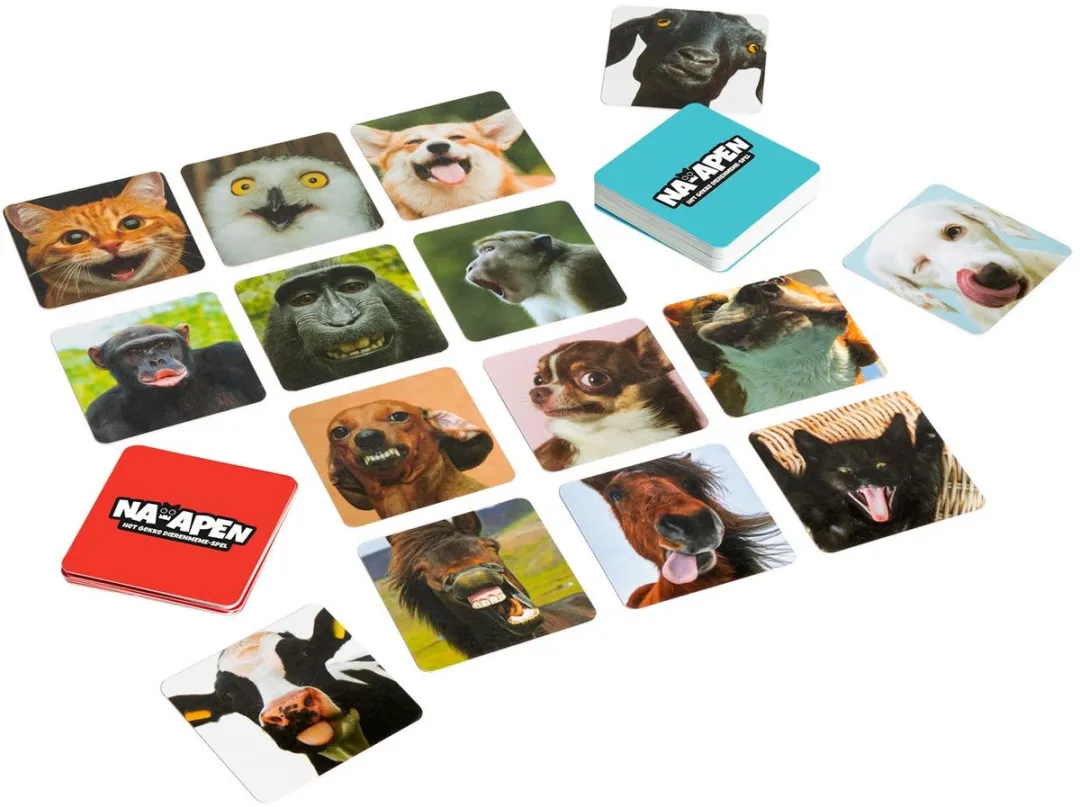 Identity Games Na-Apen Gekke Dieren Meme Spel - 50 Kaarten