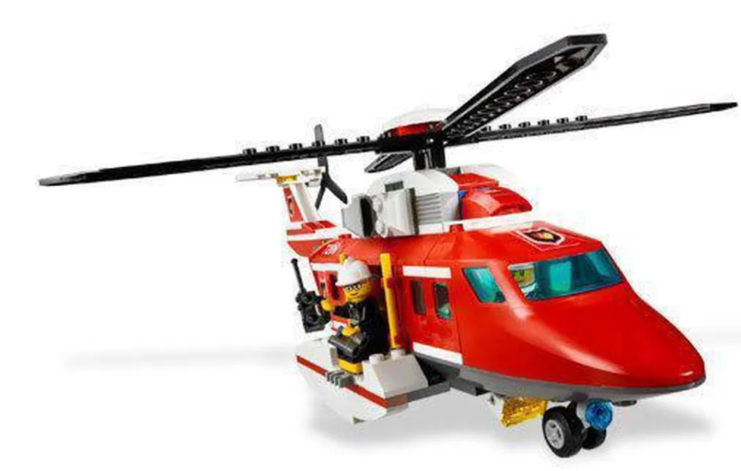 LEGO City Brandweerhelikopter 7206 - 342 Stukken