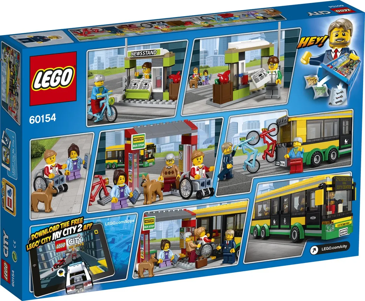 LEGO City Busstation 60154 - 337 Stukken - 6 Minifiguren