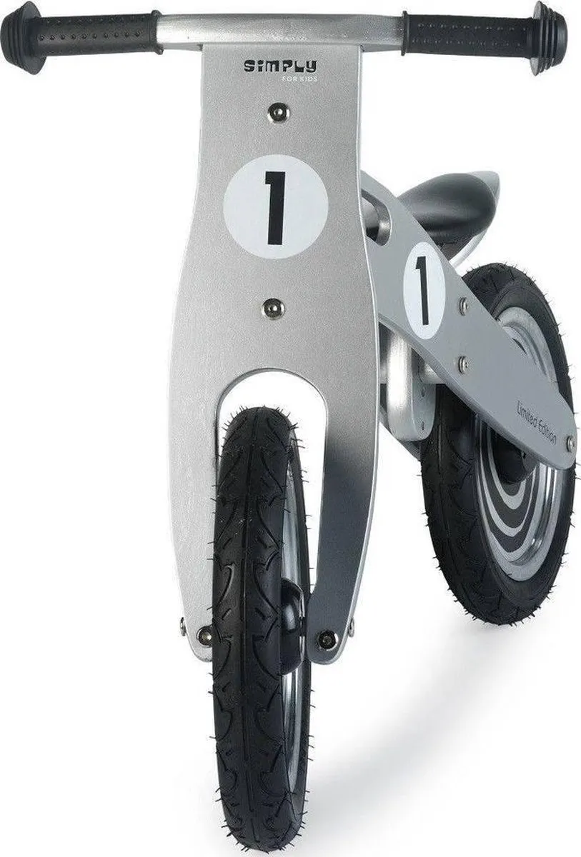 Simply Houten Loopfiets Classic - Zilver