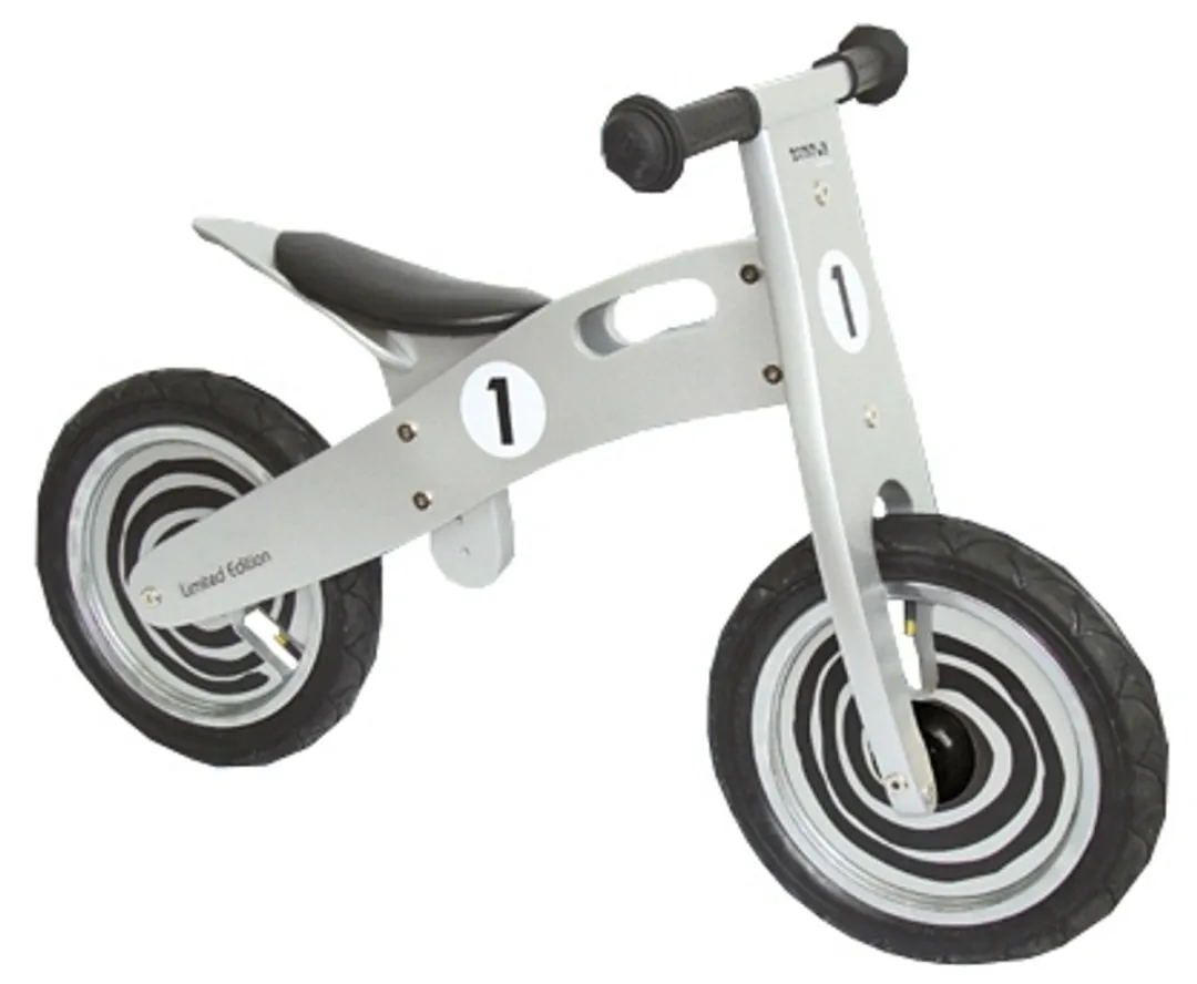 Simply Houten Loopfiets Classic - Zilver