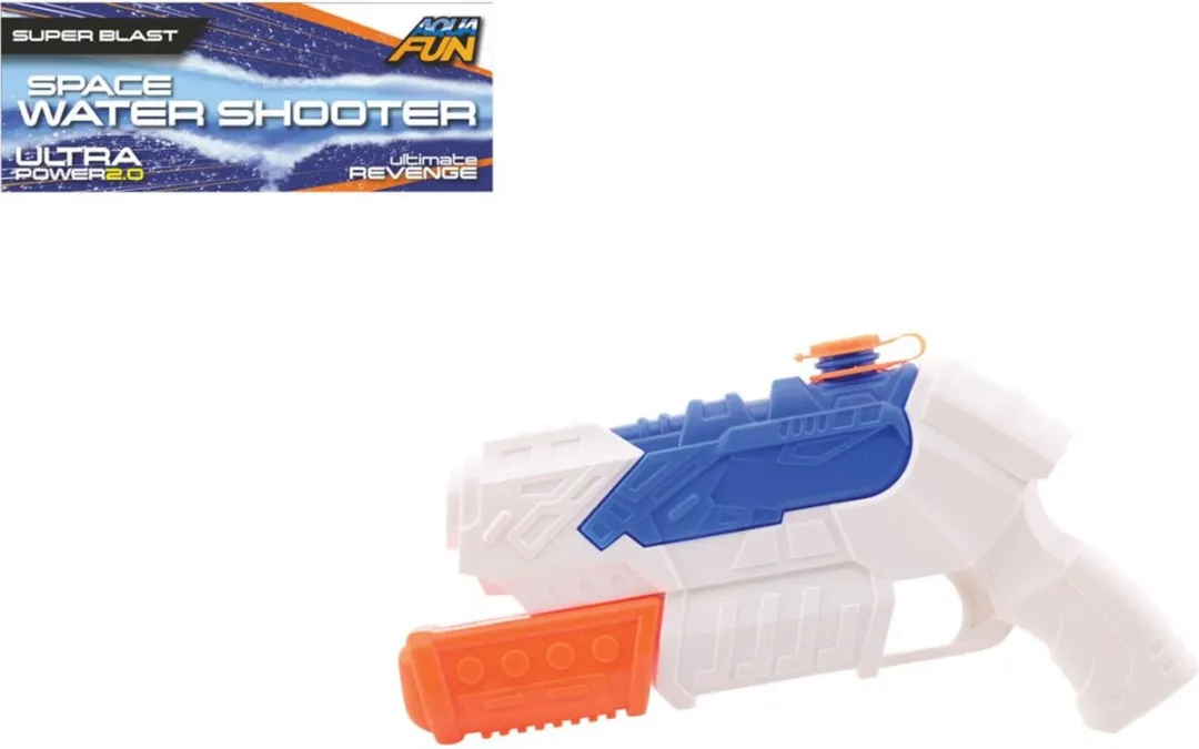 Johntoy Waterpistool 27cm - Wit/Blauw - MPN 407-00986 - afbeelding 6 van 6