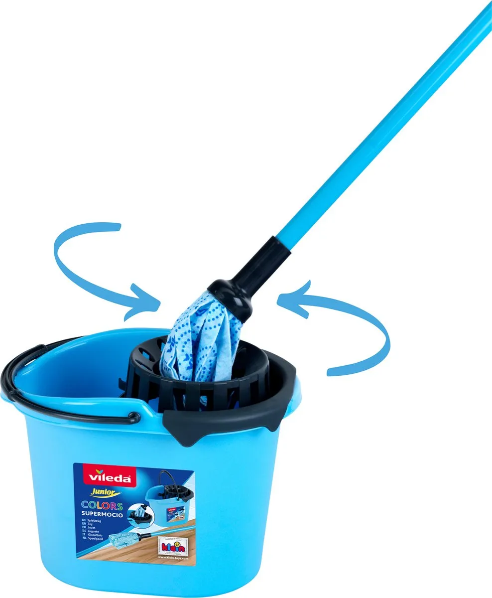 Klein Toys Vileda Speelgoed Dweilset - 2-delig - Blauw
