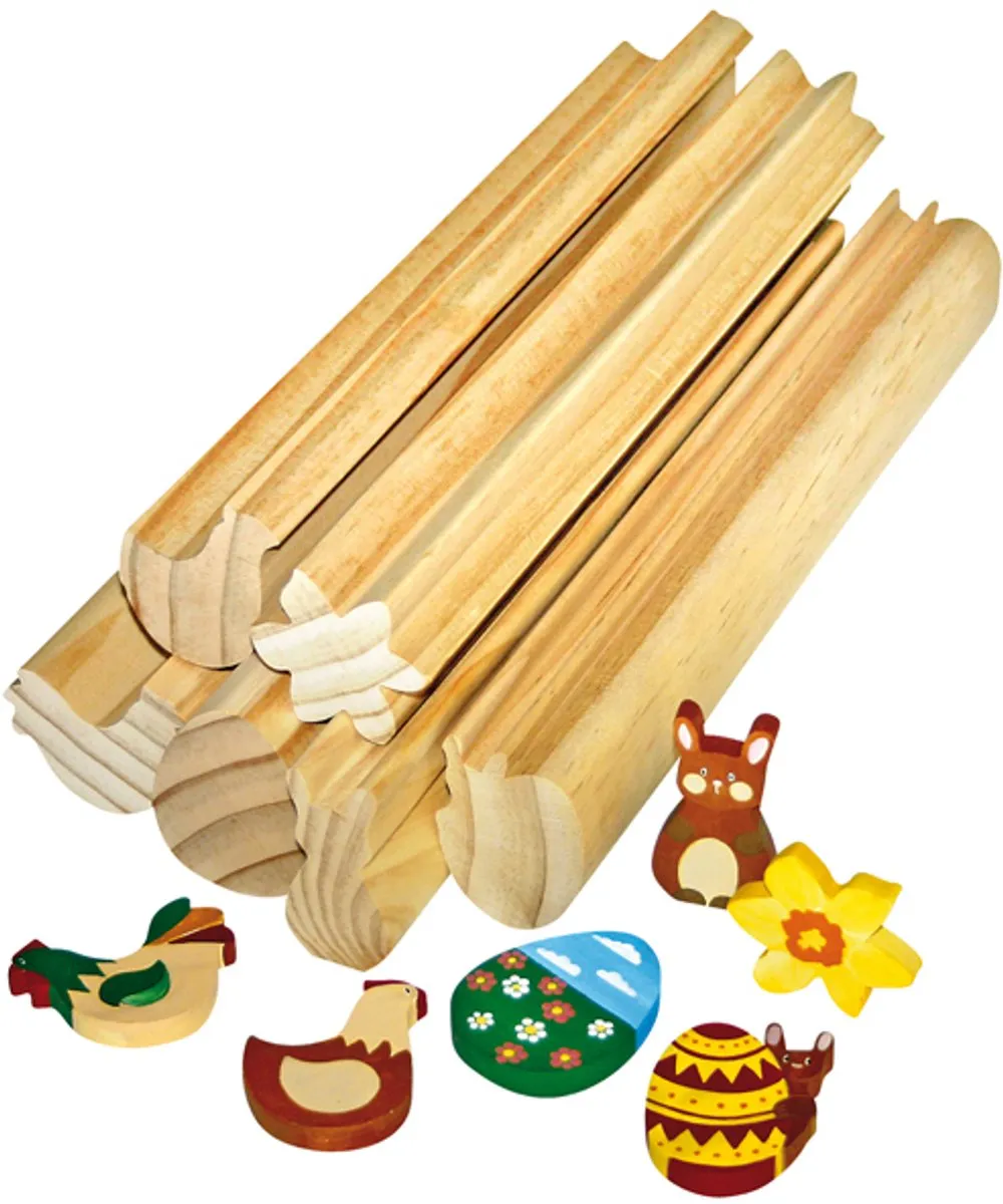 Eduplay Houten Knutselstokken Pasen Decoratie