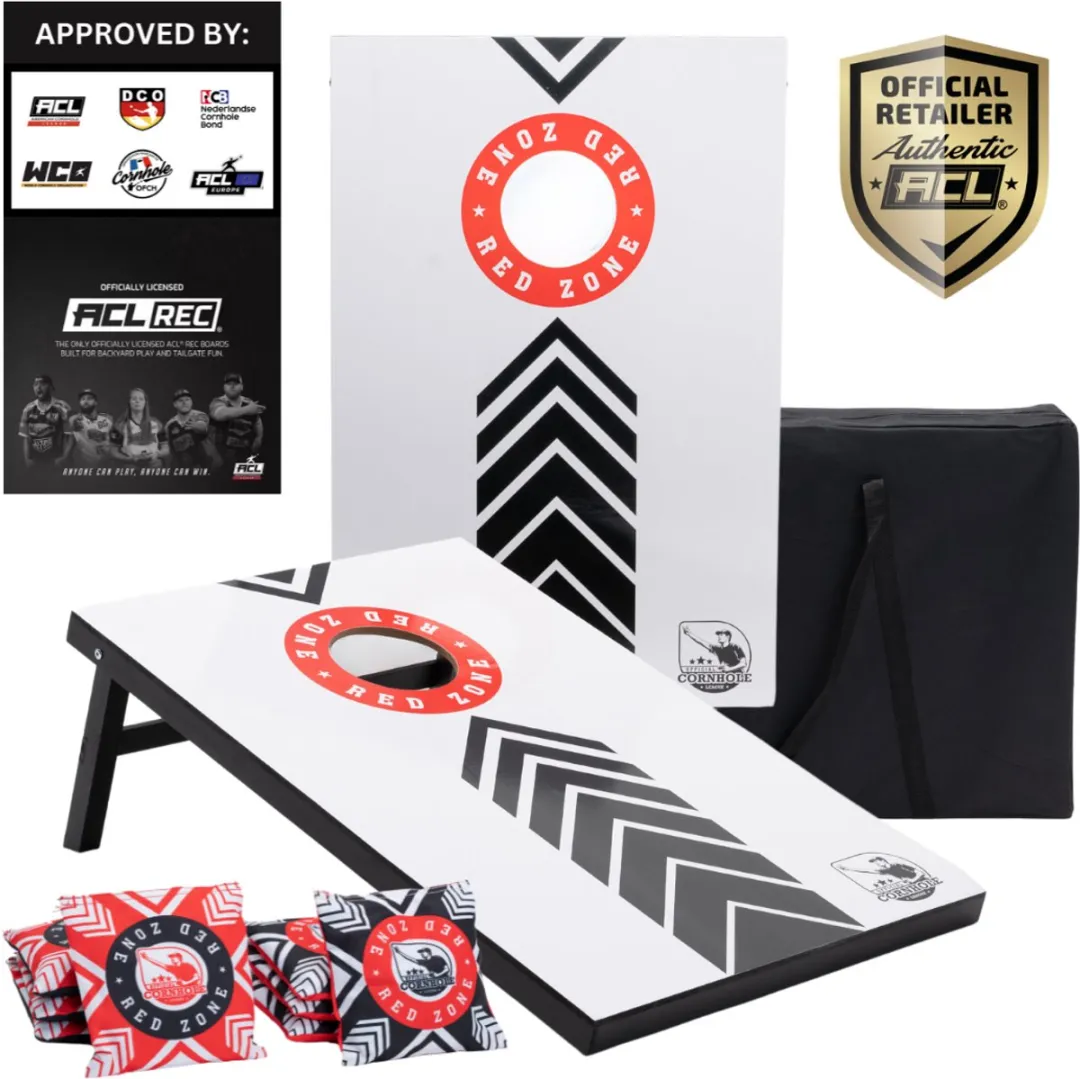 Wicked Wood Games Cornhole Set Red Zone 90x60cm