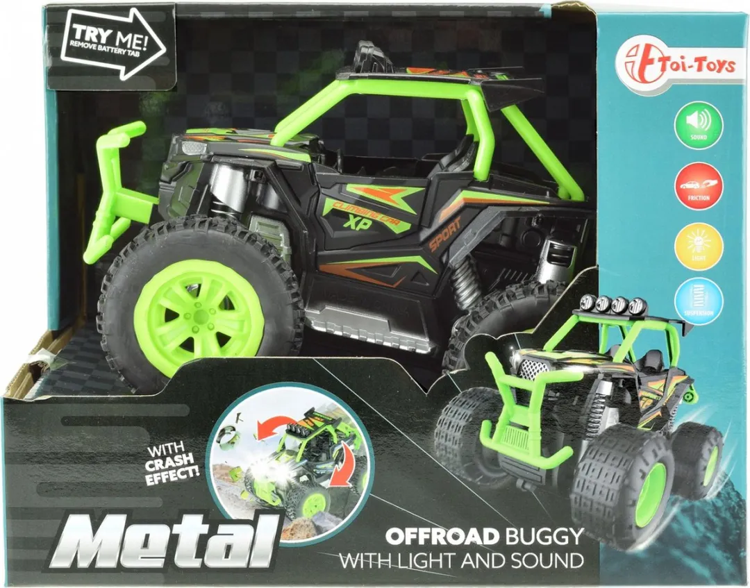 Toi-Toys Off-road Buggy Frictie 19cm - Groen