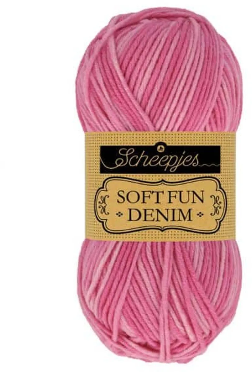 Scheepjes Softfun Denim 503 Roze - 50 gram