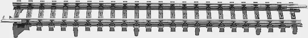 Märklin H0 K-rails 2291 Overgangsrails 180mm