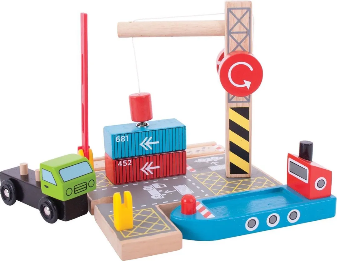 BIGJIGS Houten Container Scheepswerf BJT254