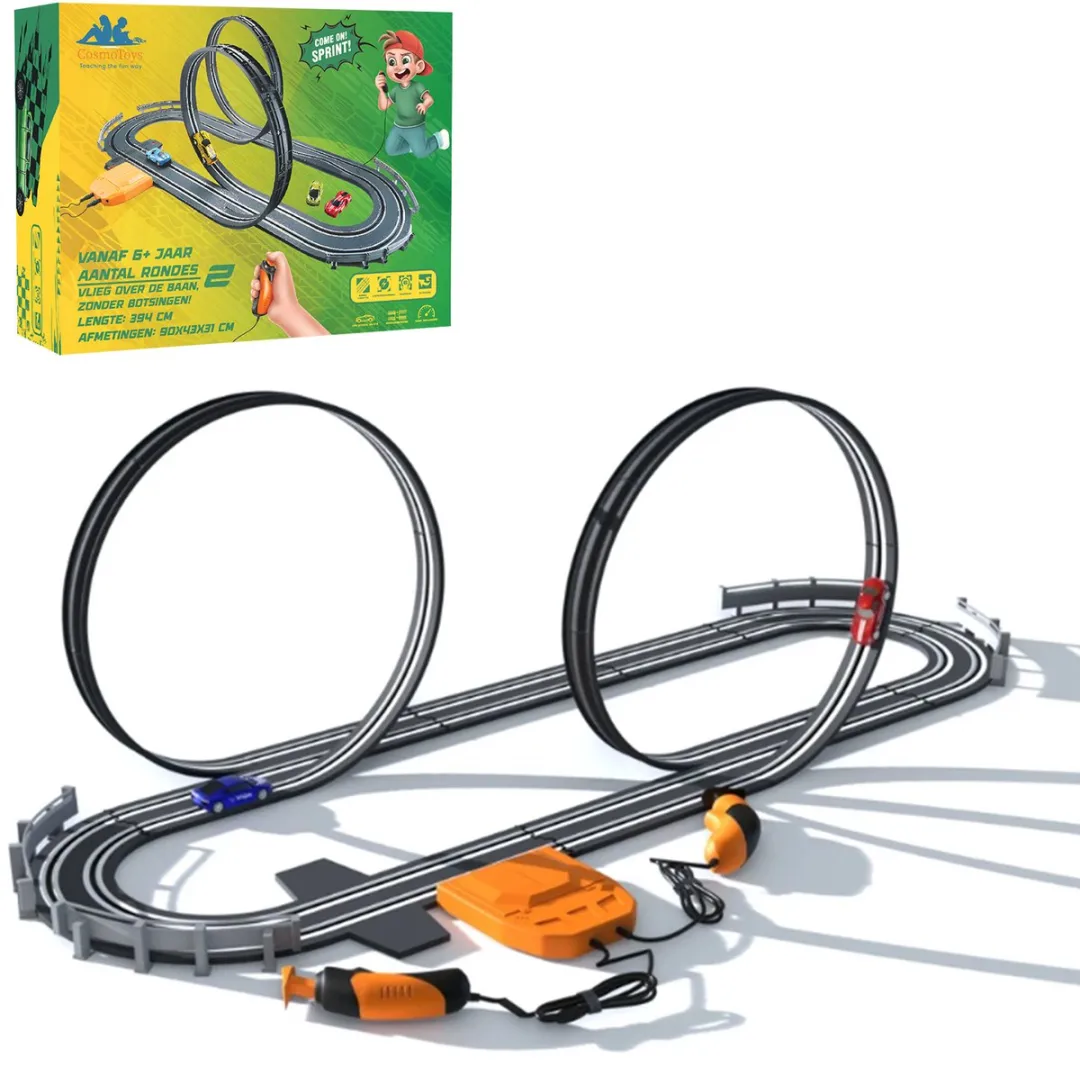 CosmoToys Elektrische Racebaan Looping 3.9M