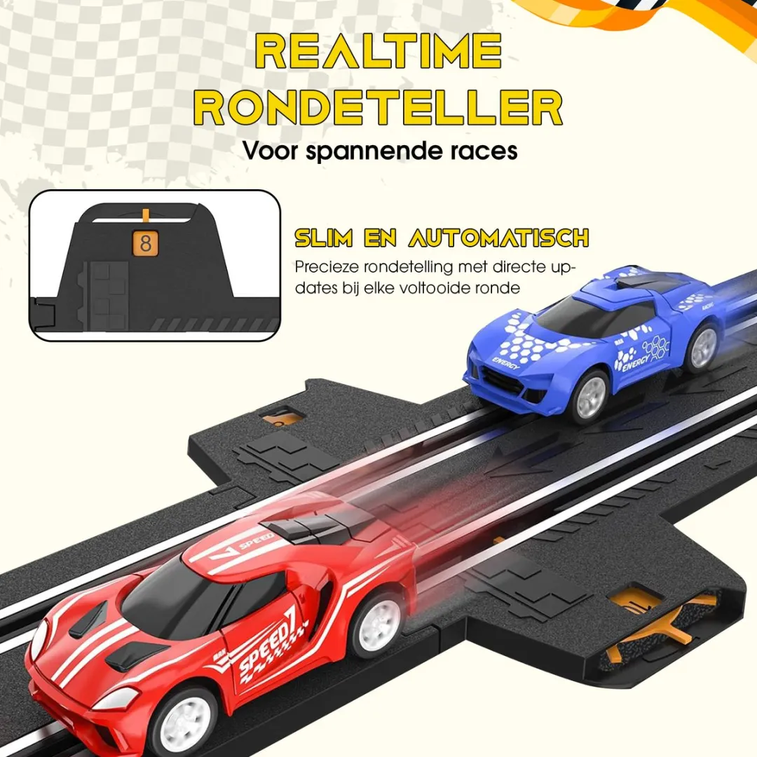 CosmoToys Elektrische Racebaan Looping 3.9M - afbeelding 6 van 6