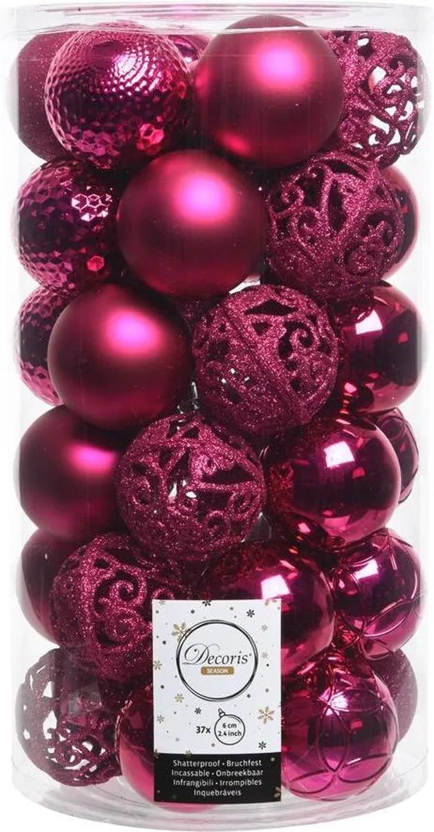 Decoris Kerstballen Mix 6cm
