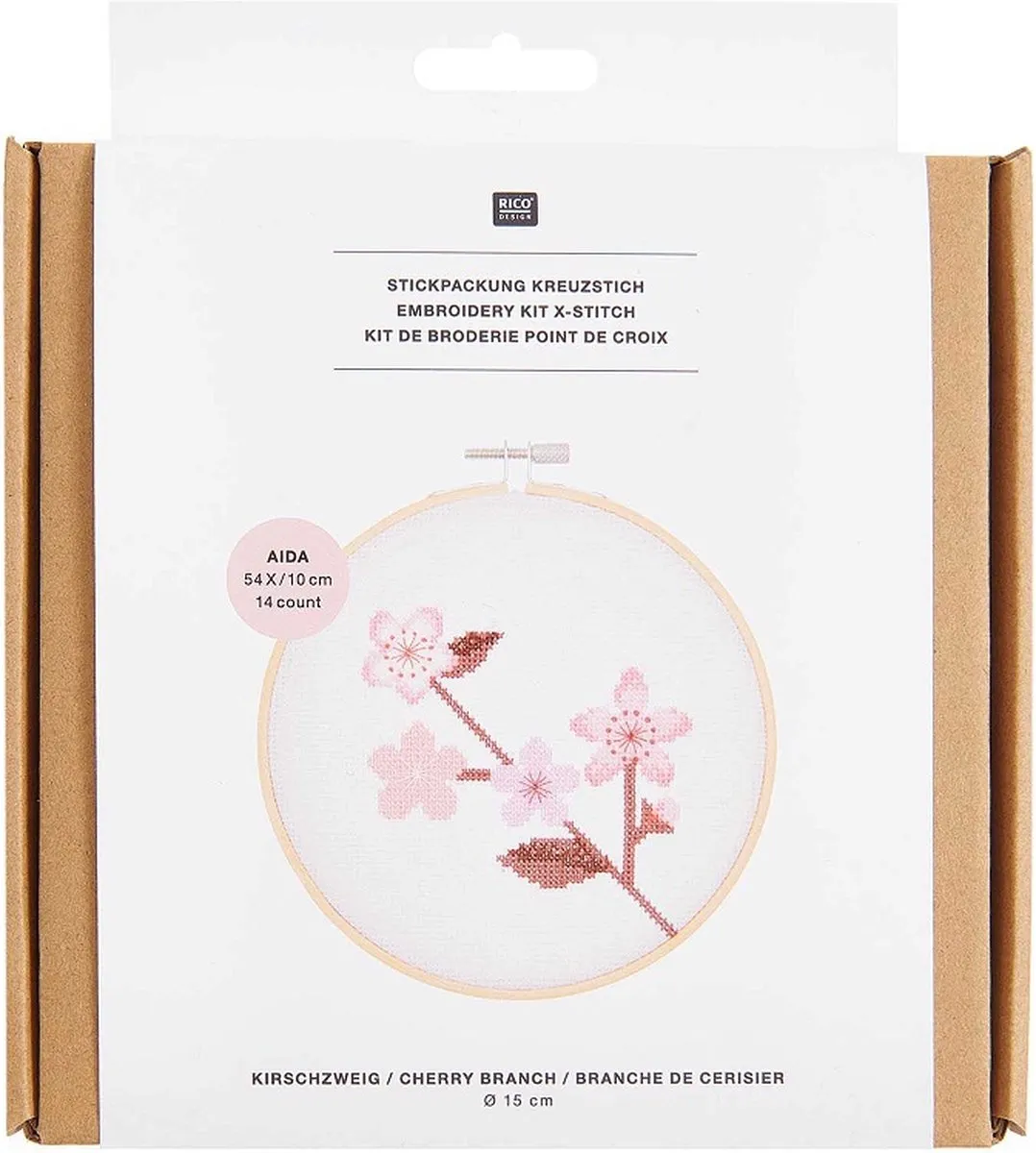 Rico Design Borduurpakket Kersentak 100081