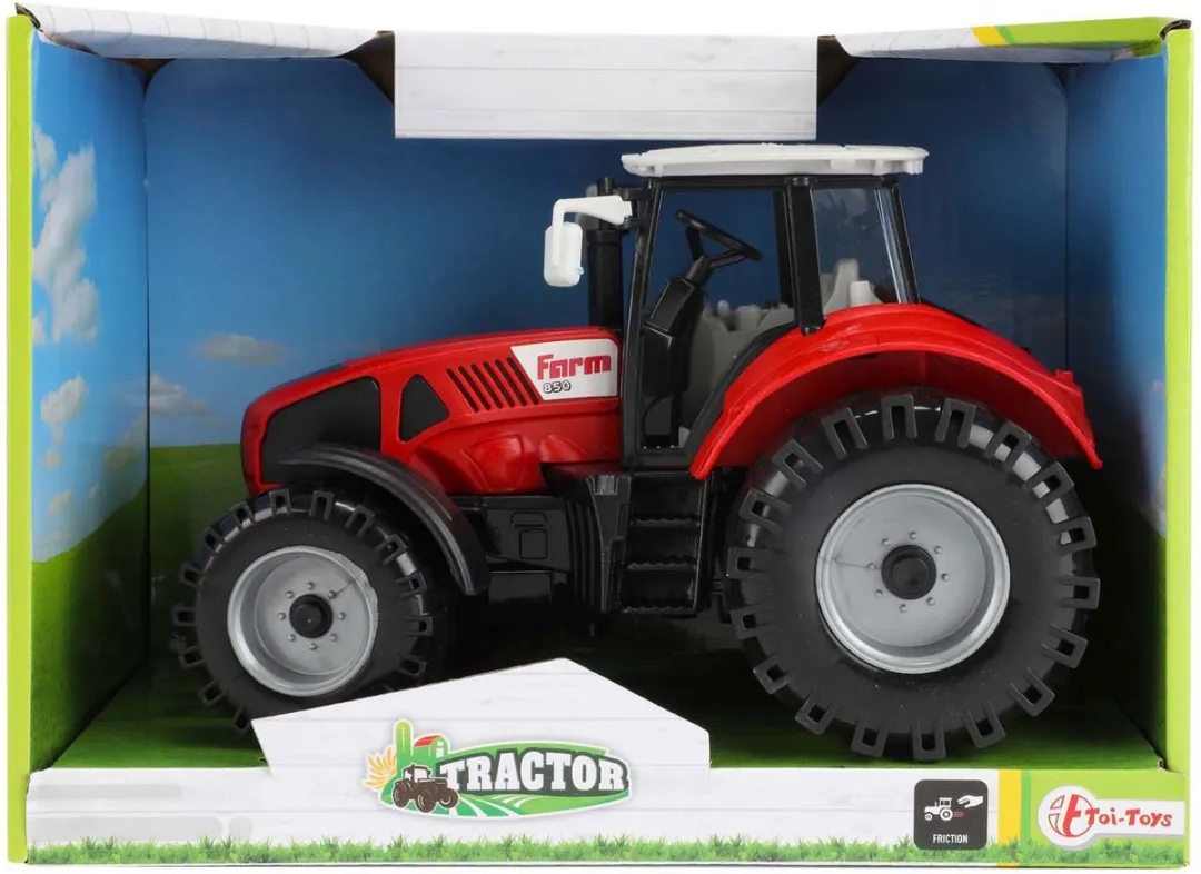 Toi-Toys Tractor met Frictie 19cm - Rood