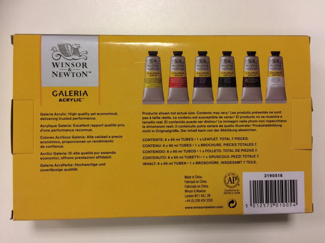 Winsor & Newton Galeria Acrylverfset 6x60ml