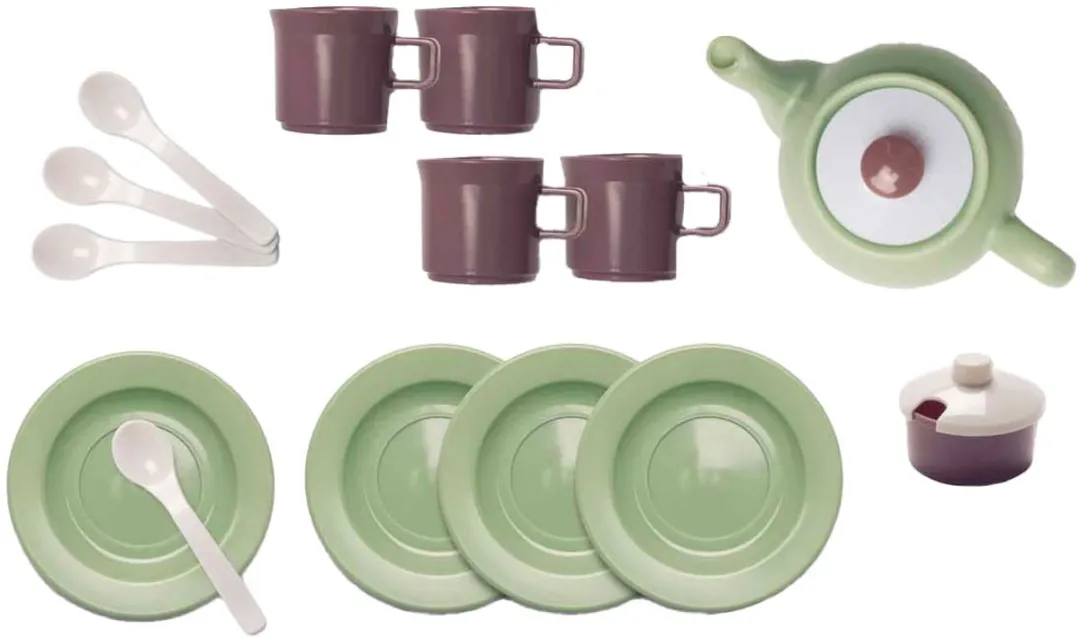 Dantoy Green Garden Theeservies - 16-delig - Meerkleurig