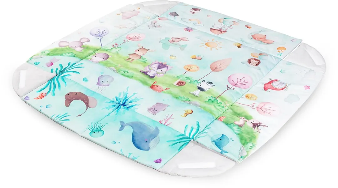 Lionelo Anika Natural Bamboe Babygym & Speelmat - Multicolor