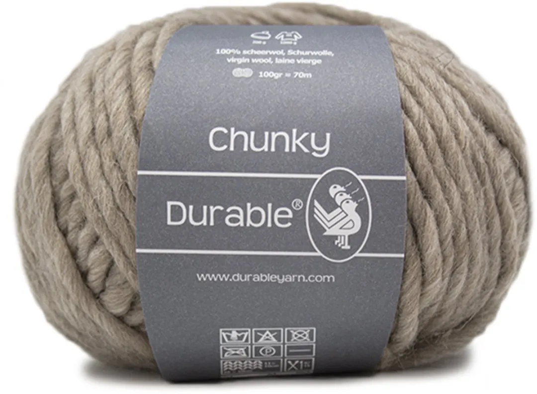 Durable Chunky Chocolade 100% Scheerwol