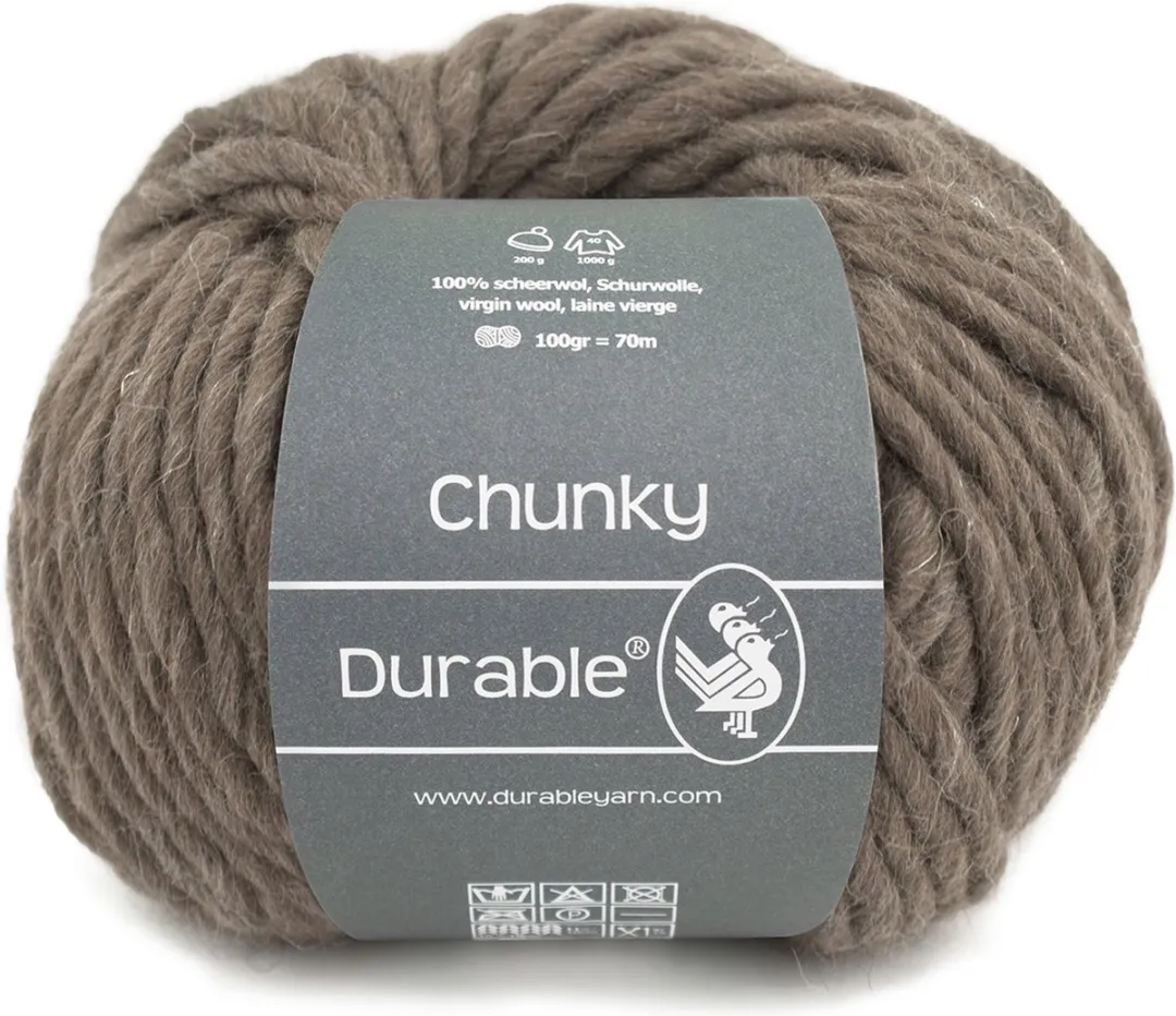 Durable Chunky Chocolade 100% Scheerwol