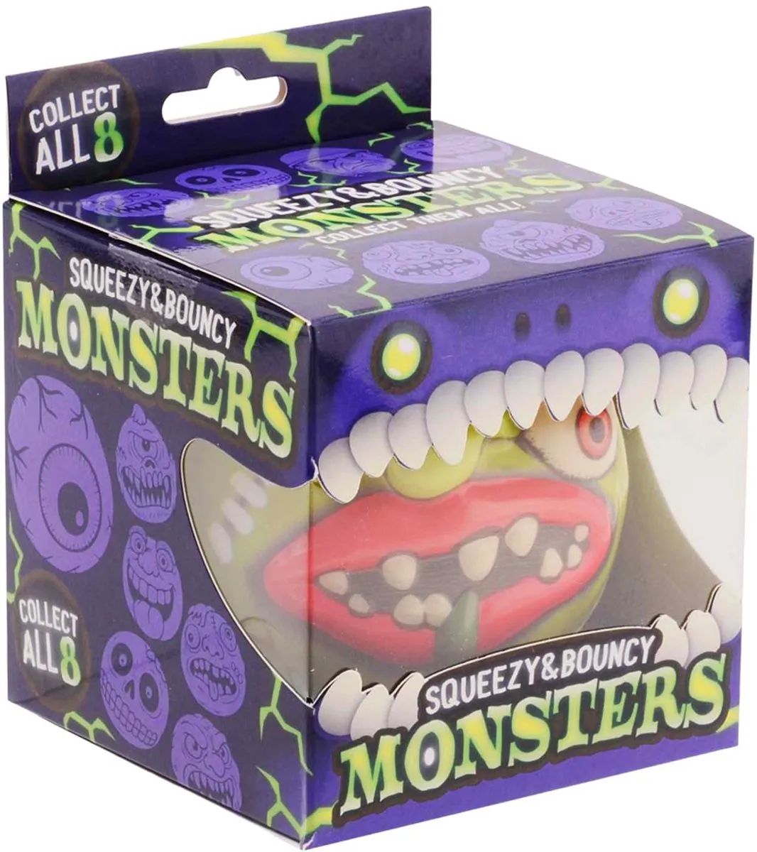 Johntoy Squeeze Monster Bal - Multi kleuren