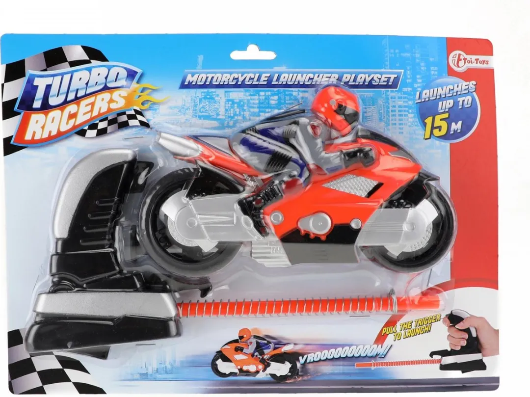 Toi-Toys Afschietmotor 12cm Rood