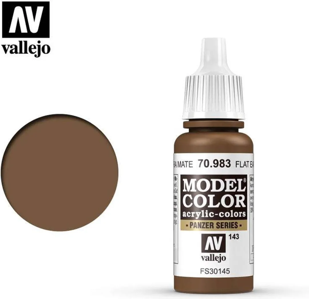 Vallejo Model Color Flat Earth Acrylverf 17ml