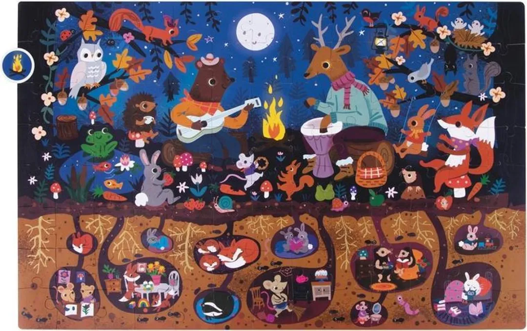 Apli Kids Zoek en Vind Puzzel Bos 104 Stuks