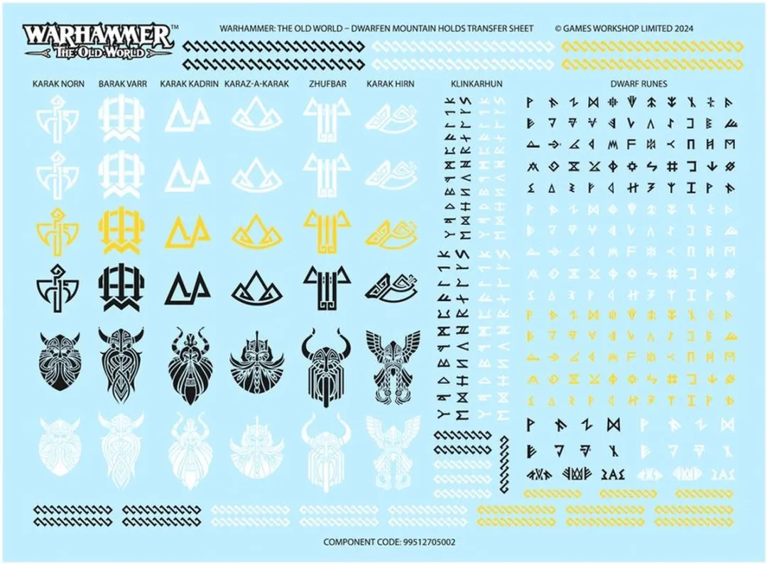 Games Workshop Warhammer The Old World Dwarfen Mountain Holds Bataljon 10-05
