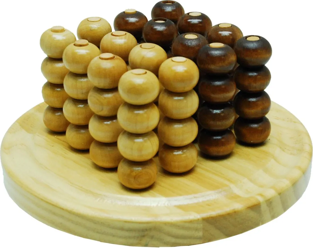 HOT Games TicTacToe 3D Molenspel - 796216 - Hout - 2-6 Spelers