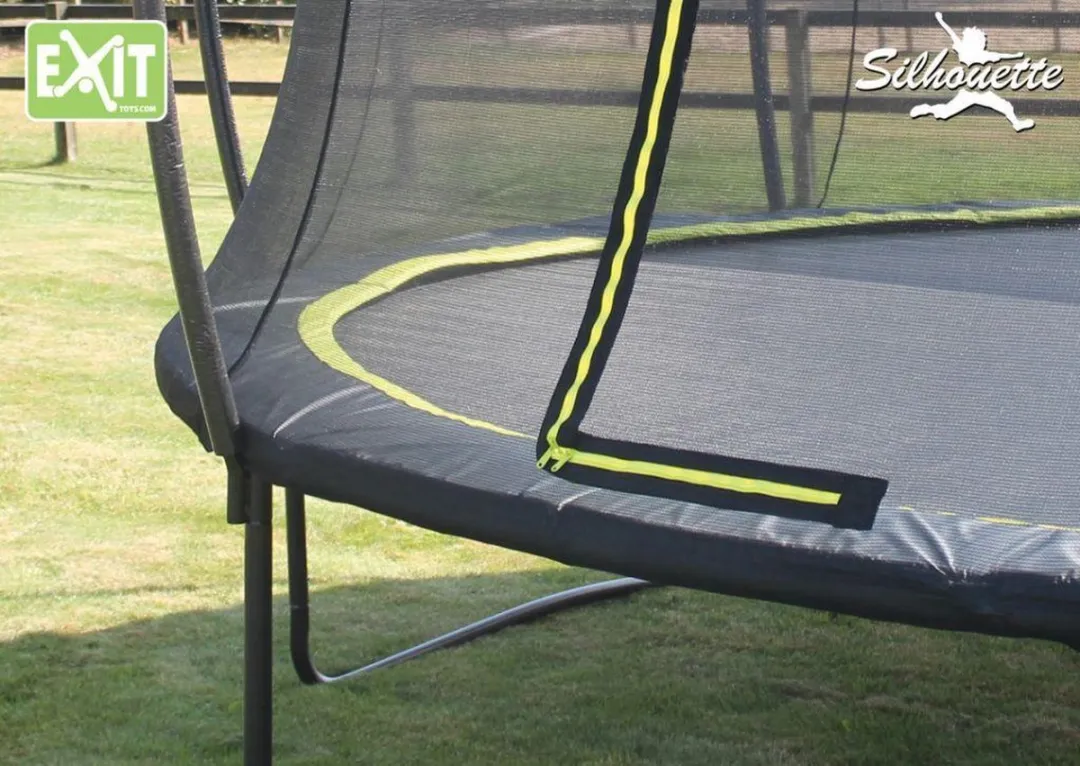 EXIT Silhouette Inground Trampoline Ø366cm - Zwart